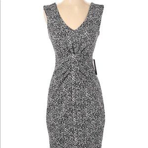 Express Fitted Casual Little Black Dress